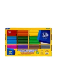 Zestaw przedszkolny Plastelina 12 kolorów 180 szt