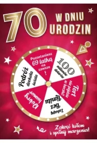 Karnet Urodziny 70