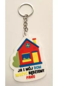 Brelok gumowy - domek - Ja i mój dom