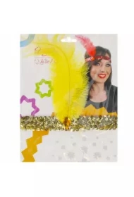 Ozdoba karnawałowa Opaska Charleston złota