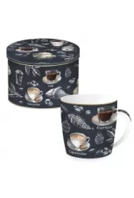 Kubek porcelanowy w ozdobnej puszce 350ml