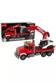 Ciężarówka z koparką ze światłem i dżwiękiem