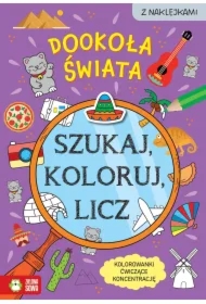 Szukaj, koloruj i licz. Dookoła świata
