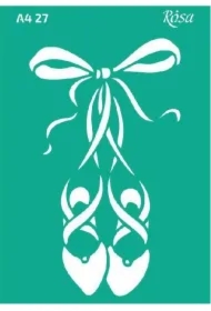 Szablon samoprzylepny wielokrotnego użytku baletki 21x29.7cm