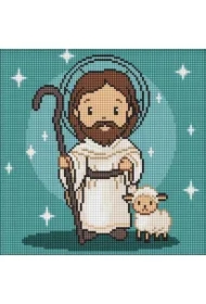 Diamentowa mozaika Kids - Ukochany Jezus 30x30cm