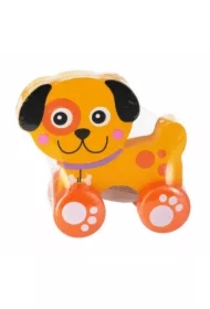 Piesek drewniany do ciągnięcia