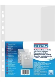 Koszulki B4 z klapką PP groszkowe 100 mikr