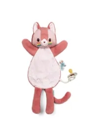 Przytulanka komforter pacynka świecąca w ciemności Kotka Jeanne 0 m+