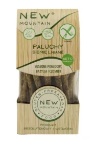 Paluchy z siemieniem lnianym, pomidorami, czosnkiem i bazylią bezglutenowe