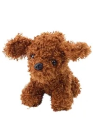 Pudel miniaturowy pluszowy brązowy 20cm