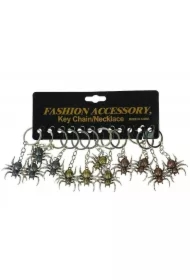 Brelok pająk metalowy (12 szt)