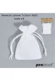 Woreczki jutowe białe