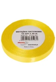 Wstążka satynowa kanarkowy