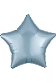 Balon foliowy Lustre Pastel niebieski gwiazda