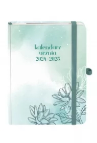 Kalendarz 2024/2025 B6 ucznia TNS kwiat seledyn