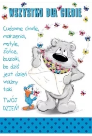 Karnet Happy B6 + koperta wzór nr 18