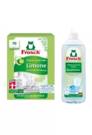 Tabletki do zmywarek Classic limonkowe + Nabłyszczacz na bazie Bioalkoholu Zestaw