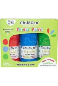 Farby do malowania palcami 3x350ml