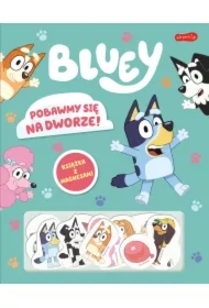 Pobawmy się na dworze! Bluey. Książka z magnesami