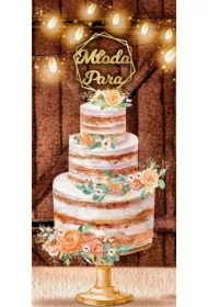 Karnet Pamiątka DL tort ślubny