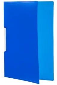 Skoroszyt PP zaciskowy A4 niebieski