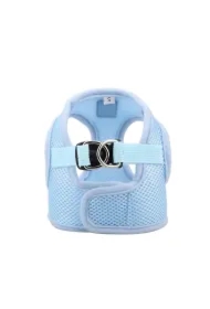 Szelki, dla psa, niebieskie, bezuciskowe, M, ob.klatki 37cm/dł.klatki 17cm