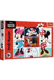 Puzzle 100 el. Zabawna Minnie