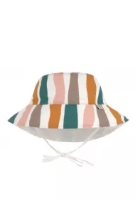 Dwustronny kapelusz przeciwsłoneczny UV80 Splash & Fun Fale pink/nature, rozm. 50/51