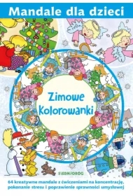 Mandale dla dzieci. Zimowe kolorowanki