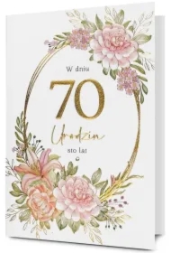 Karnet Urodziny 70
