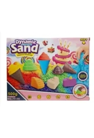 Piasek kinetyczny z foremkami 500g