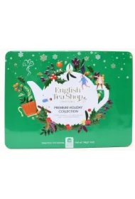 Zestaw herbat w zielonej ozdobnej puszce