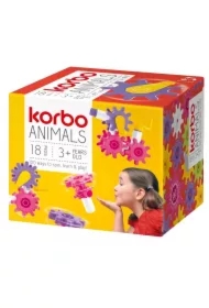  Korbo Klocki 18 el. Animals