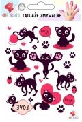 Zdjęcia - Zabawka edukacyjna Tatuaże zmywalne dla dzieci Czarne kotki
