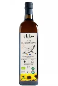 Olej słonecznikowy do gotowania i smażenia tłoczony na zimno