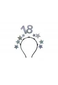 Opaska z gwiazdkami 18 srebrna