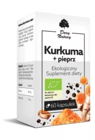 Kurkuma z czarnym pieprzem 555 mg Suplement diety
