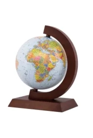 Globus polityczny drewniana opr. 25cm w.ukraińska