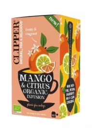 Herbatka o smaku mango i owoców cytrusowych