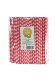 Słomki papierowe shake 8mm różowe