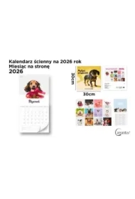 Kalendarz 2026 ścienny 30x30cm Psy