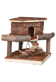Domek dla gryzoni Ida, drewniany, 19x20x19 cm