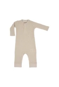 Pajacyk piżamka niemowlęca bawełniana beżowa Ciumbelle Ivory rozm. 68