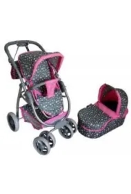 Wózek dla lalek z gondolą głęboką i spacerową