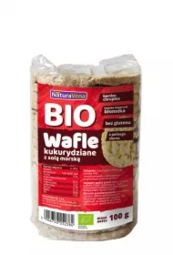 Wafle kukurydziane pełnoziarniste z solą morską