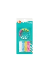 Świeczki urodzinowe 4 kolory spiralne