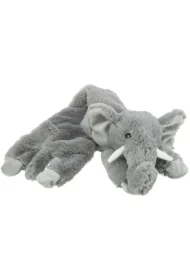 Słoń, zabawka, dla psa, plusz, 50 cm, z recyklingu, szeleszczący