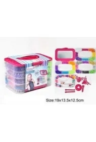 Kuferek 4 poziomy z lusterkiem