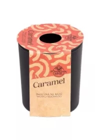 Świeczka sojowa Powąchaj mnie Caramel czarna