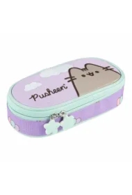 Piórnik saszetka z wewnętrzną klapką Pusheen viol